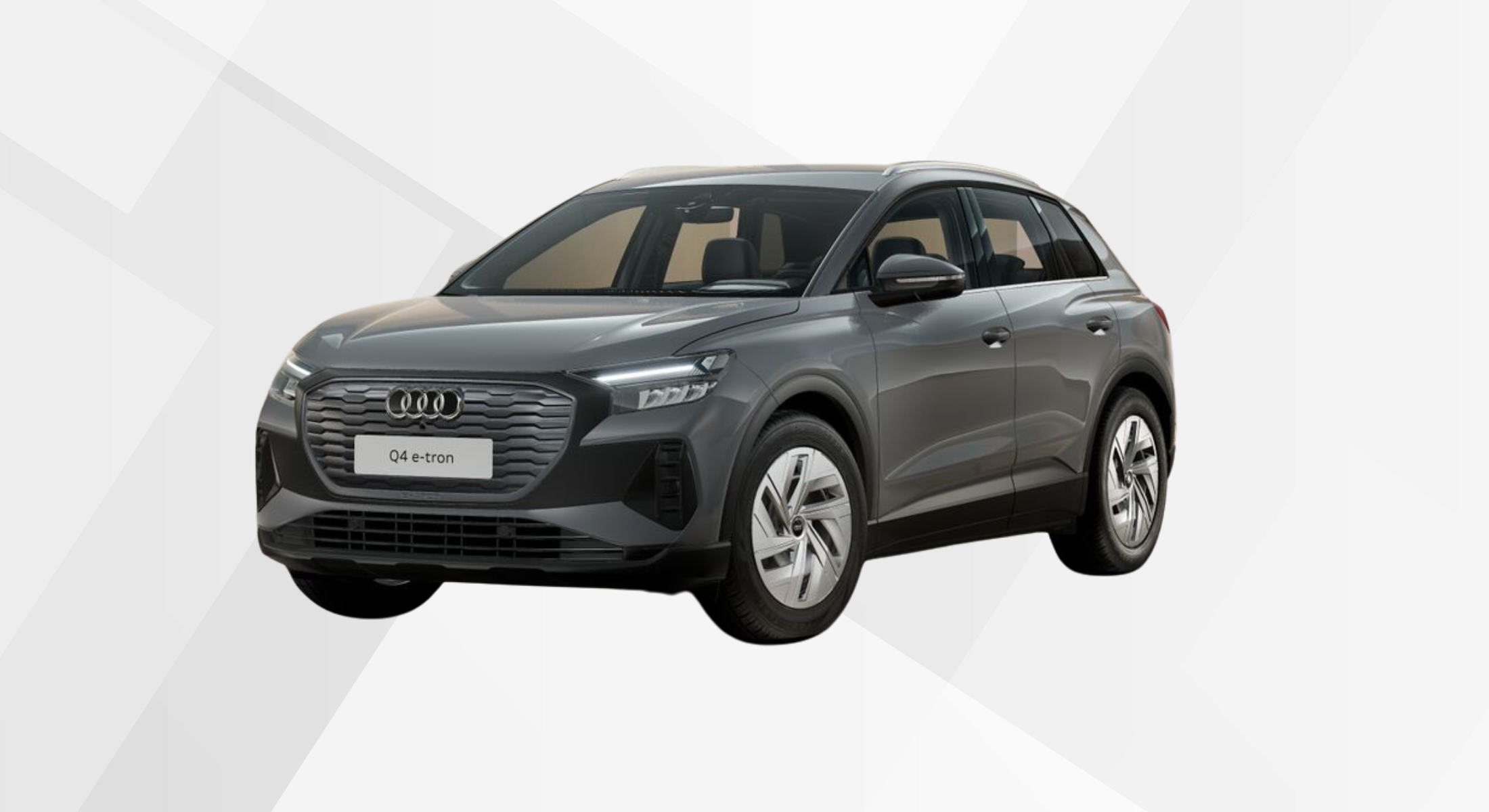 Der Audi Q4 e-tron in Kieselgrau