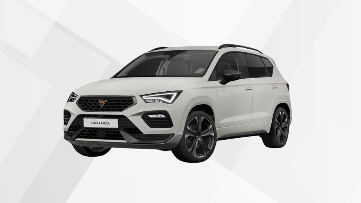 Der CUPRA Ateca 1.5 TSI in der Farbe Bila Weiß.