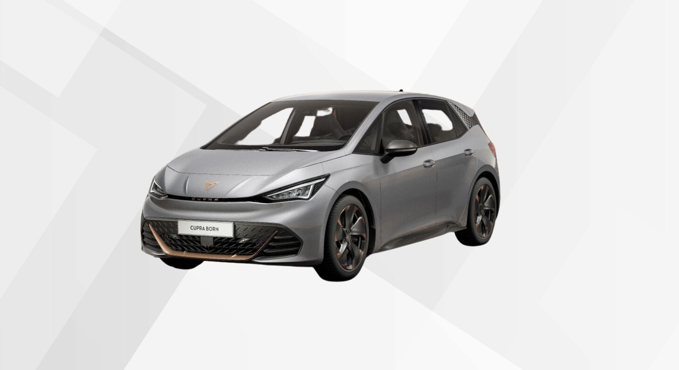 Der CUPRA Born Edition Dynamic in der Farbe Geyser Silver Metallic.