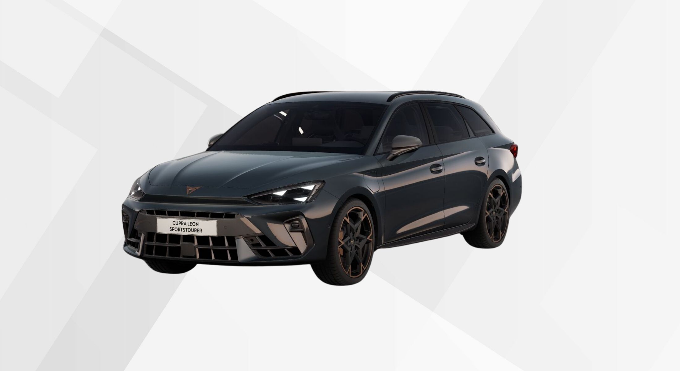 Der CUPRA Leon ST TSI in der Farbe Fjordblau.