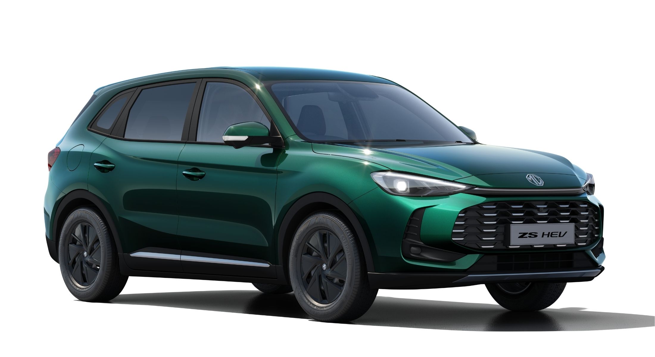 mg hs hev luxury in emerald green