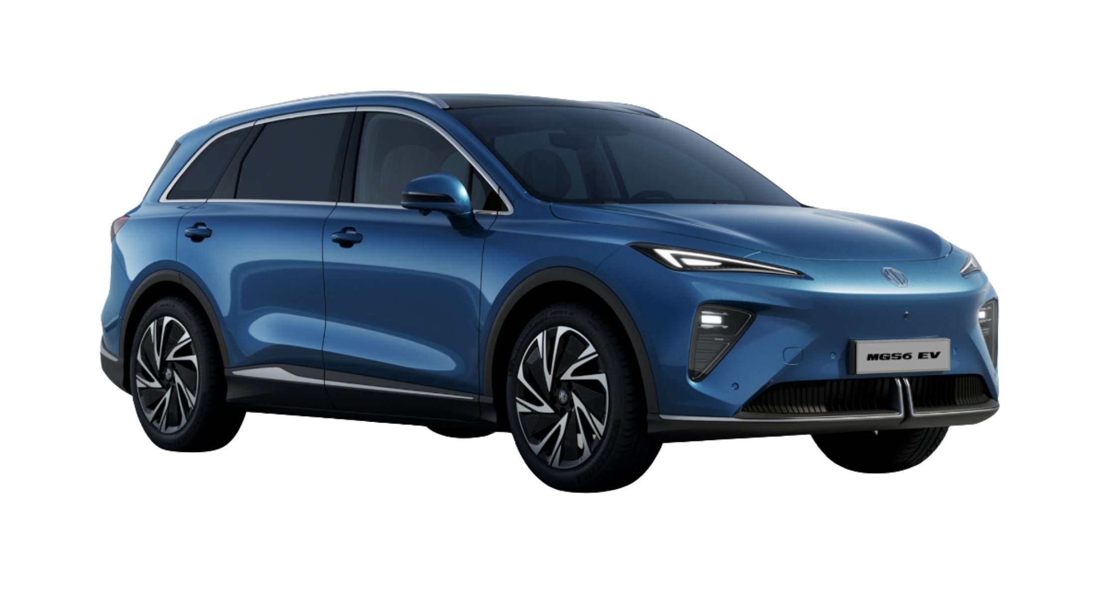 mgs6 ev luxury in picadilly blue