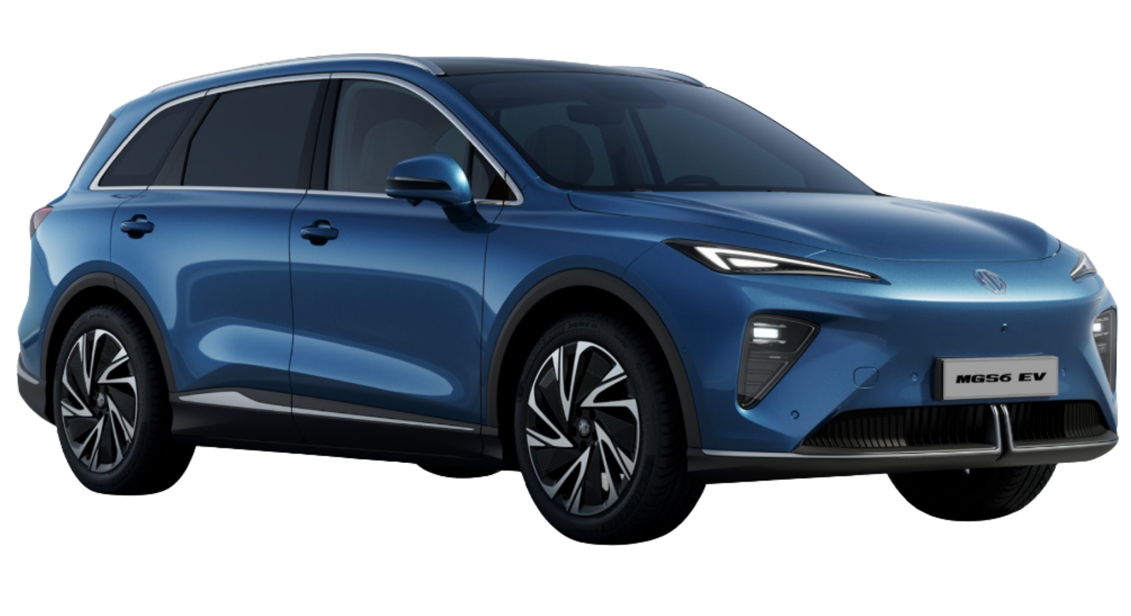mgs6 ev luxury in picadilly blue