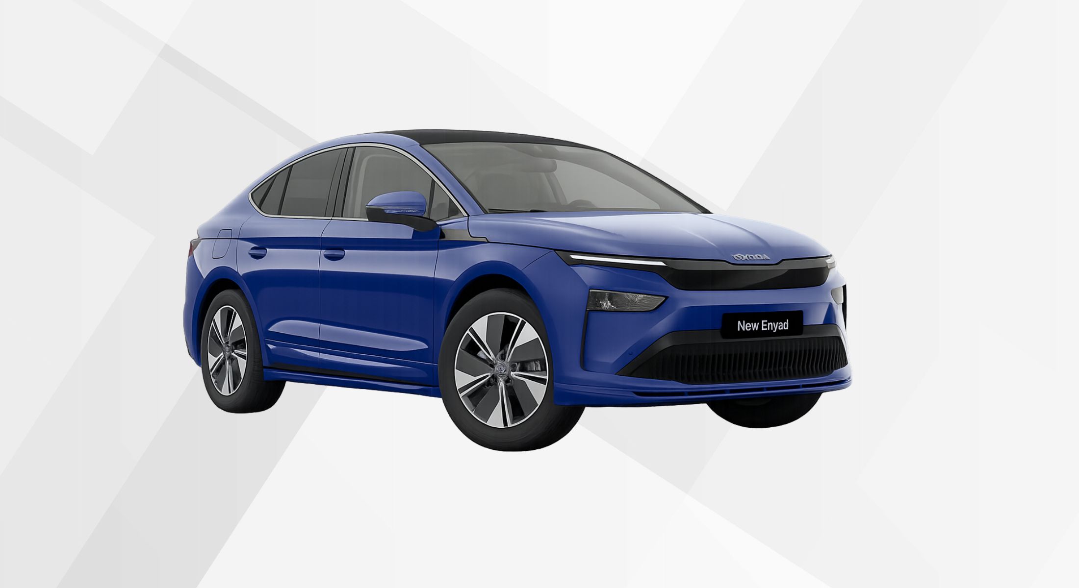 Der Skoda Enyaq in der Farbe Energy-Blau