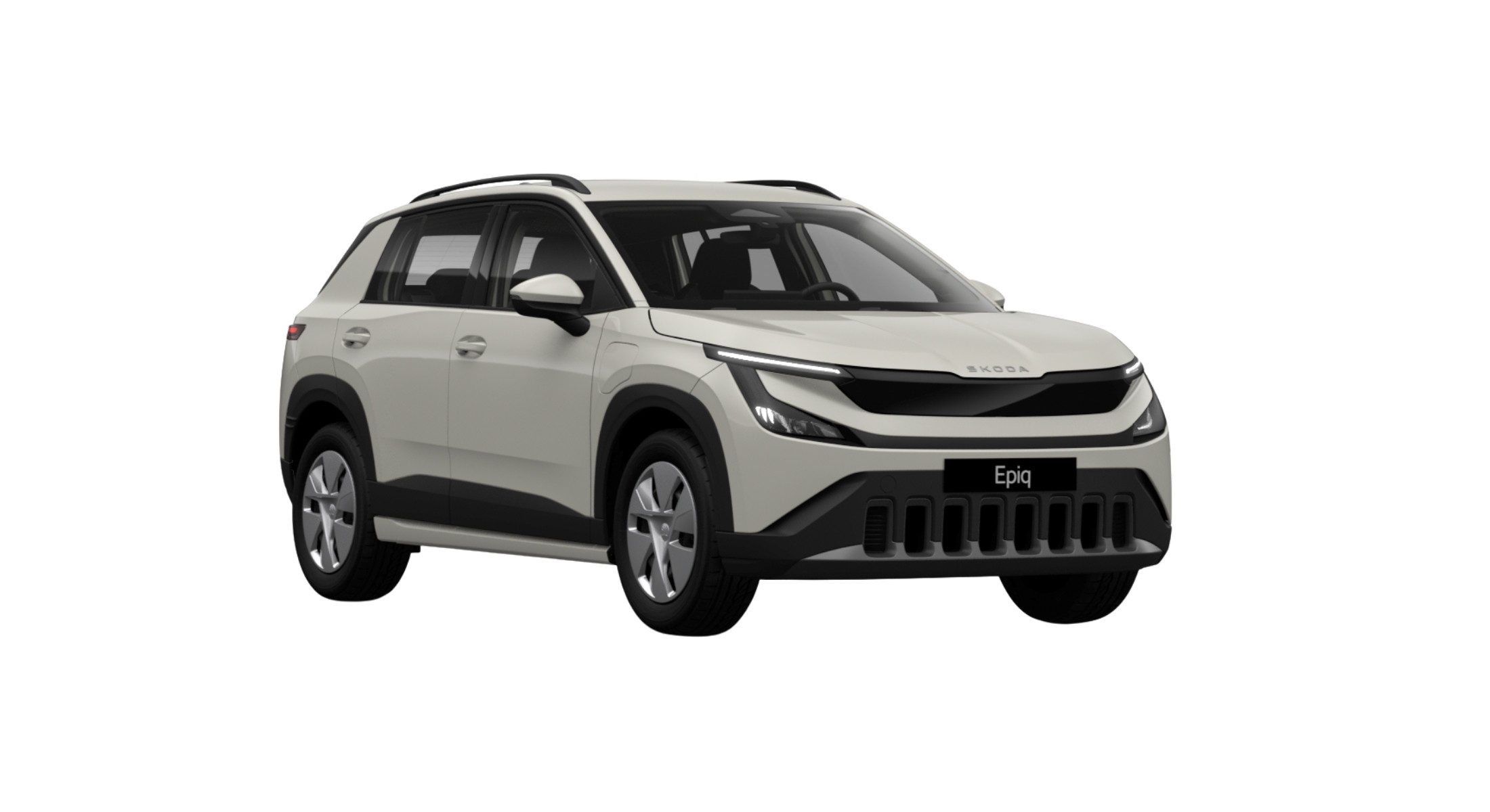 Der Skoda Epiq Essence in der Farbe Marbel-Grau.