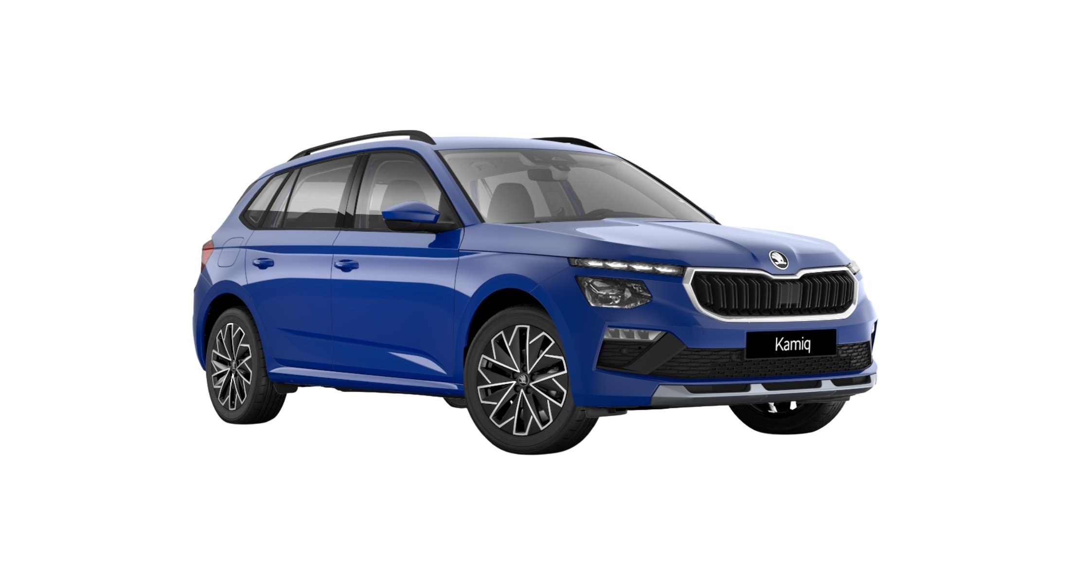 Der Skoda Kamiq Balance in der Farbe Energy-Blau.