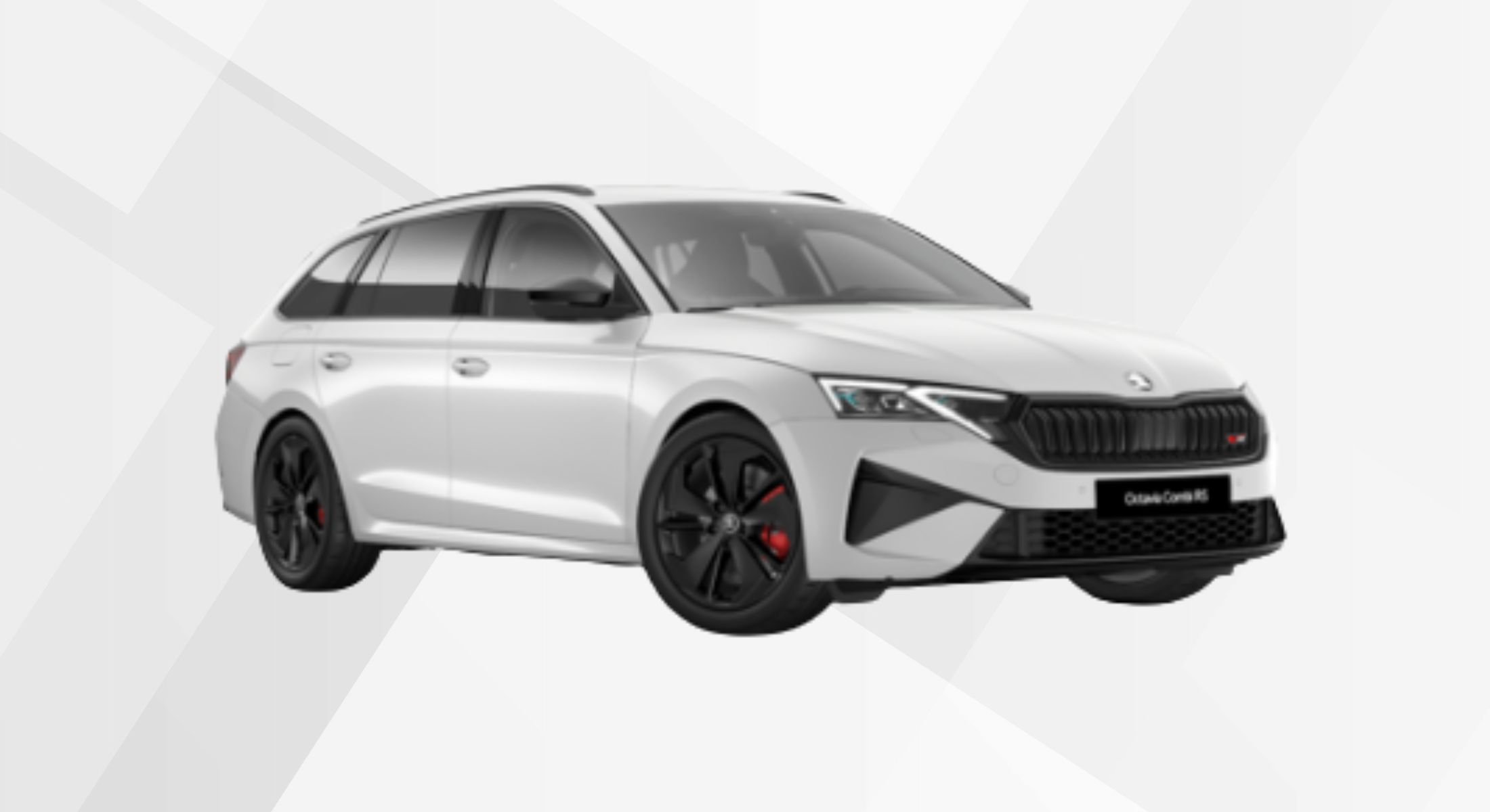 Der Skoda Octavia Combi RS in der Farbe Moon-Weiß Perleffekt