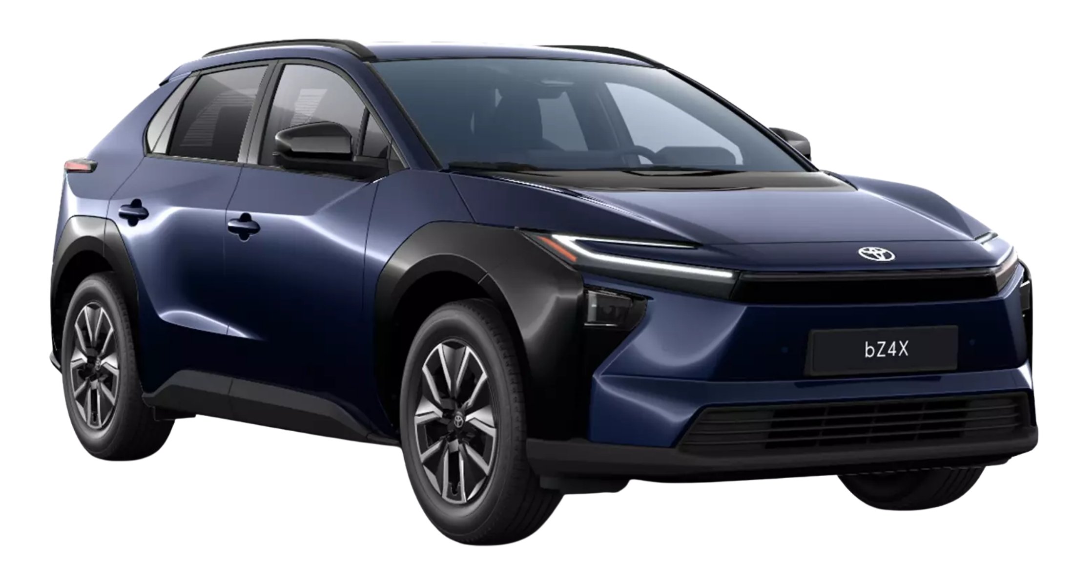 toyota bz4x in dark blue metallic