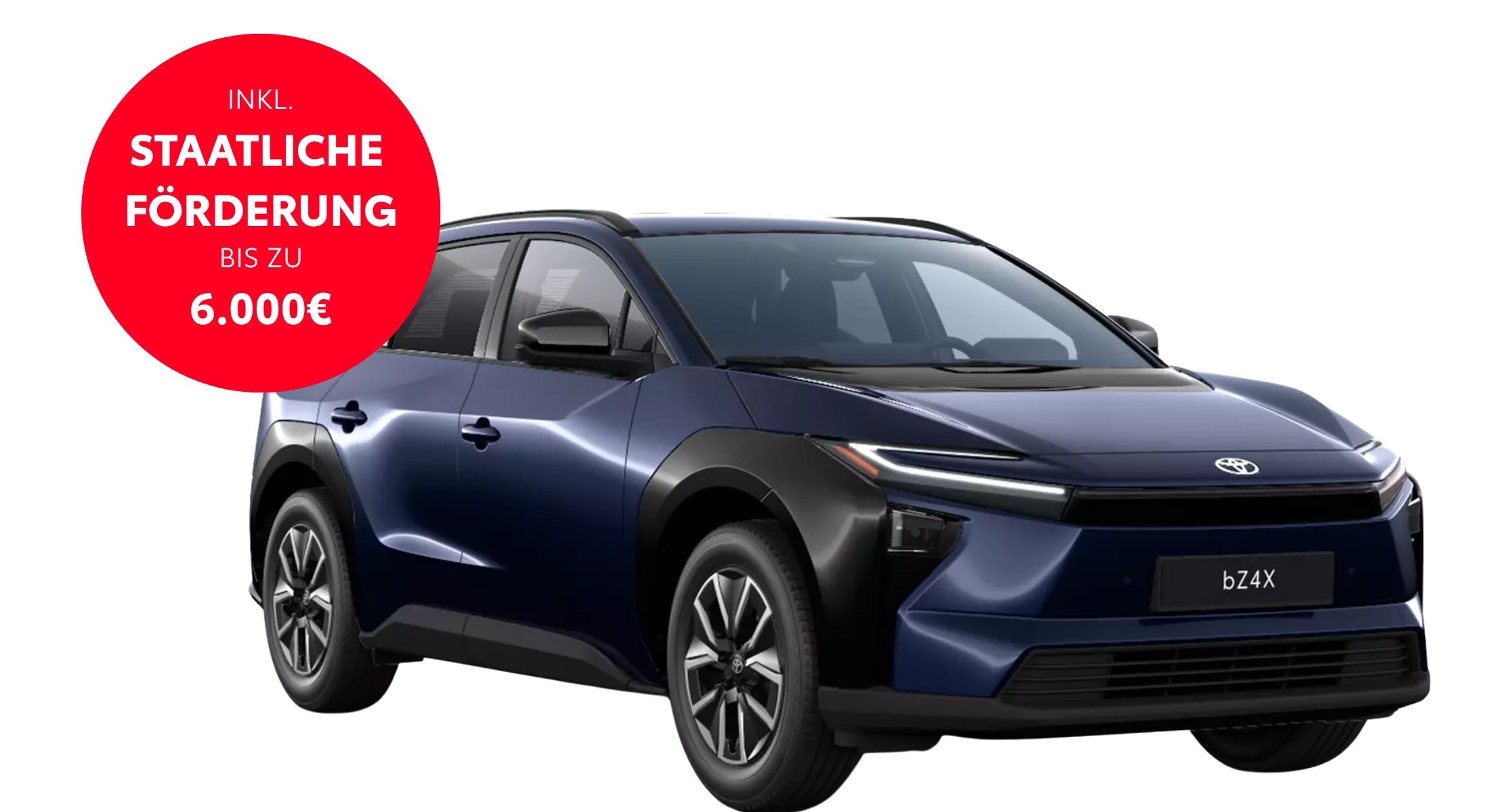 toyota bz4x in dark blue metallic