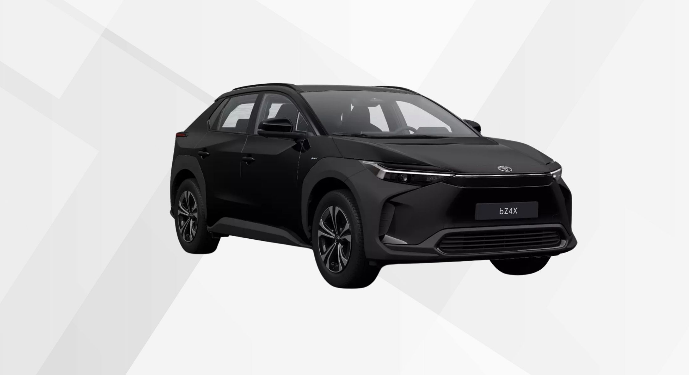Der Toyota bZ4X in der Farbe onyx schwarz.