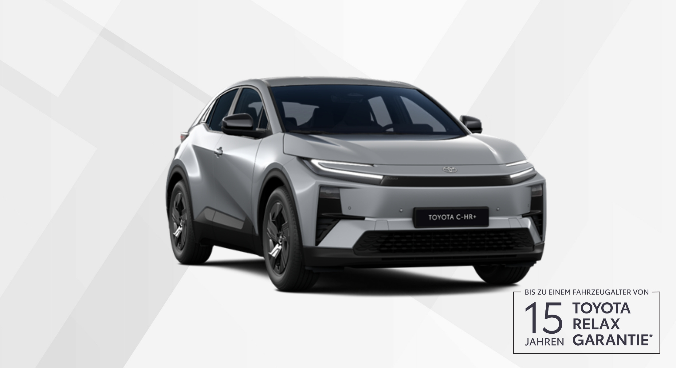 toyota c-hr+ in grau