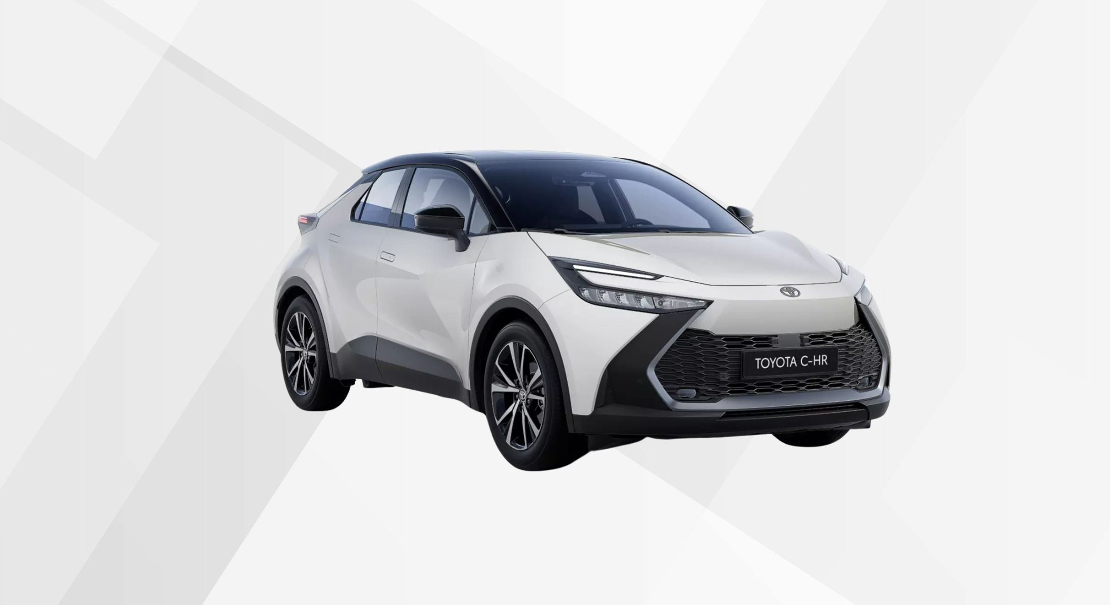 Der Toyota C-HR Plug-in in der Farbe super white