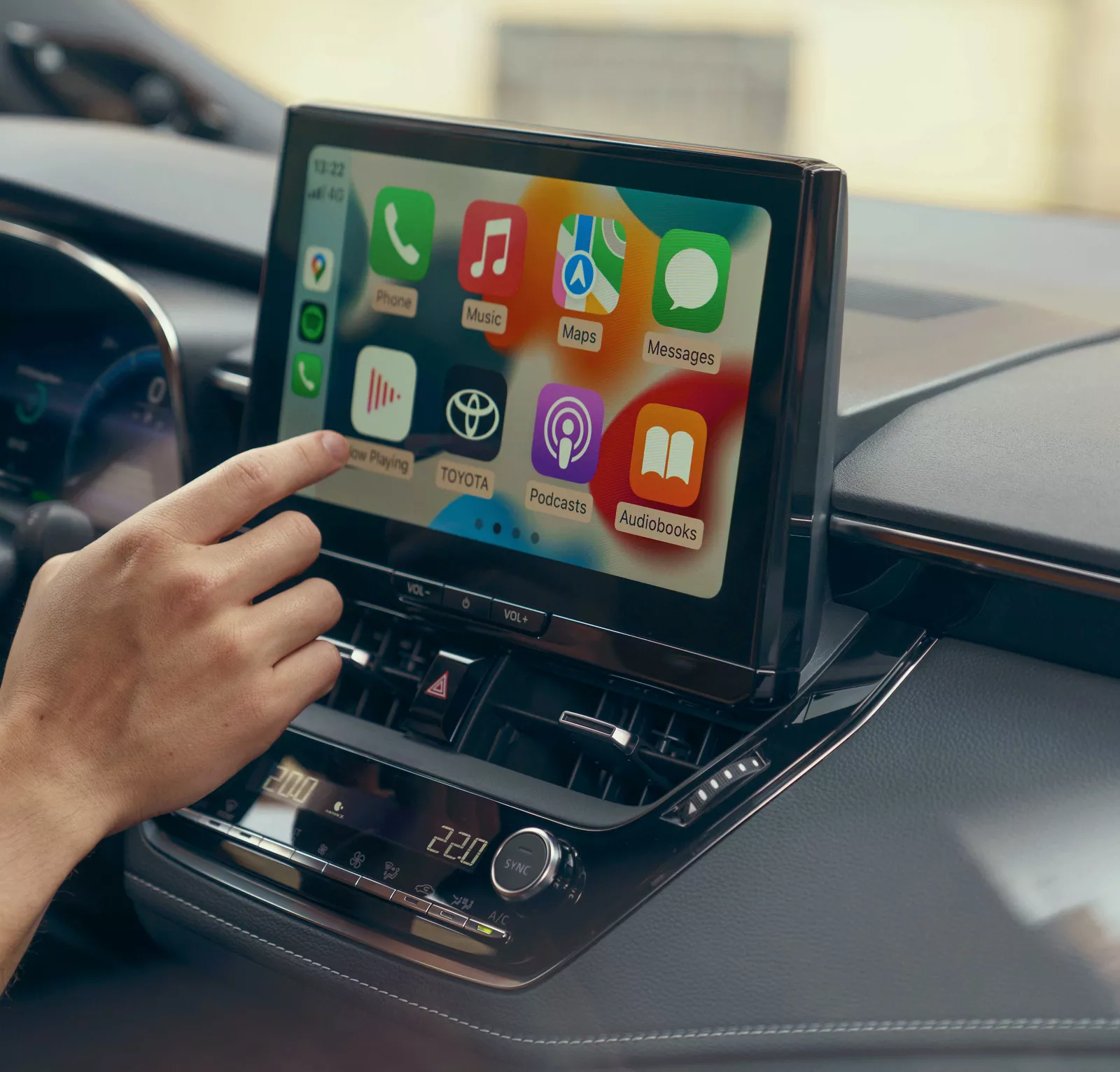 toyota corolla ts display