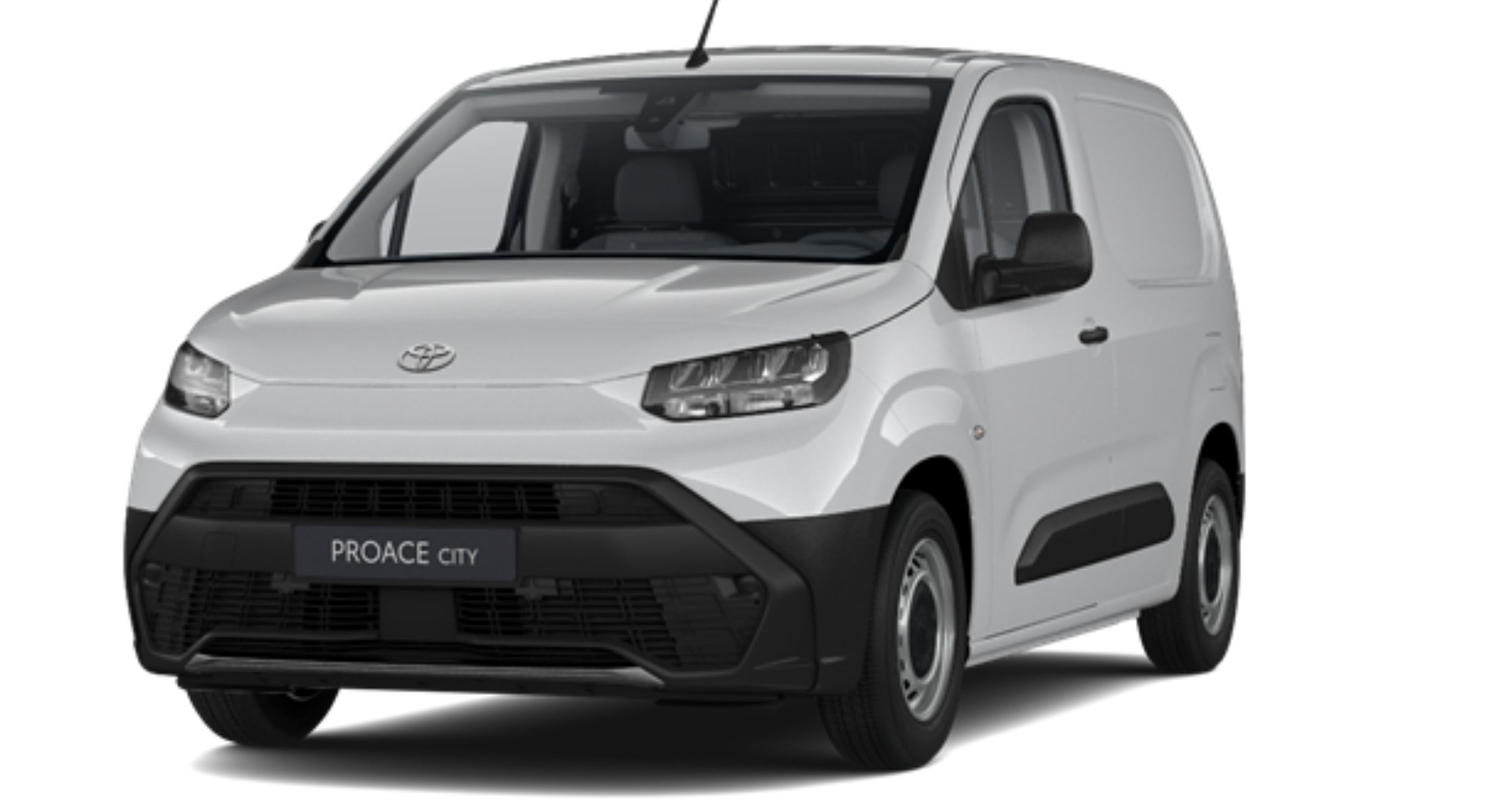 Toyota proace city duty ev in icy white