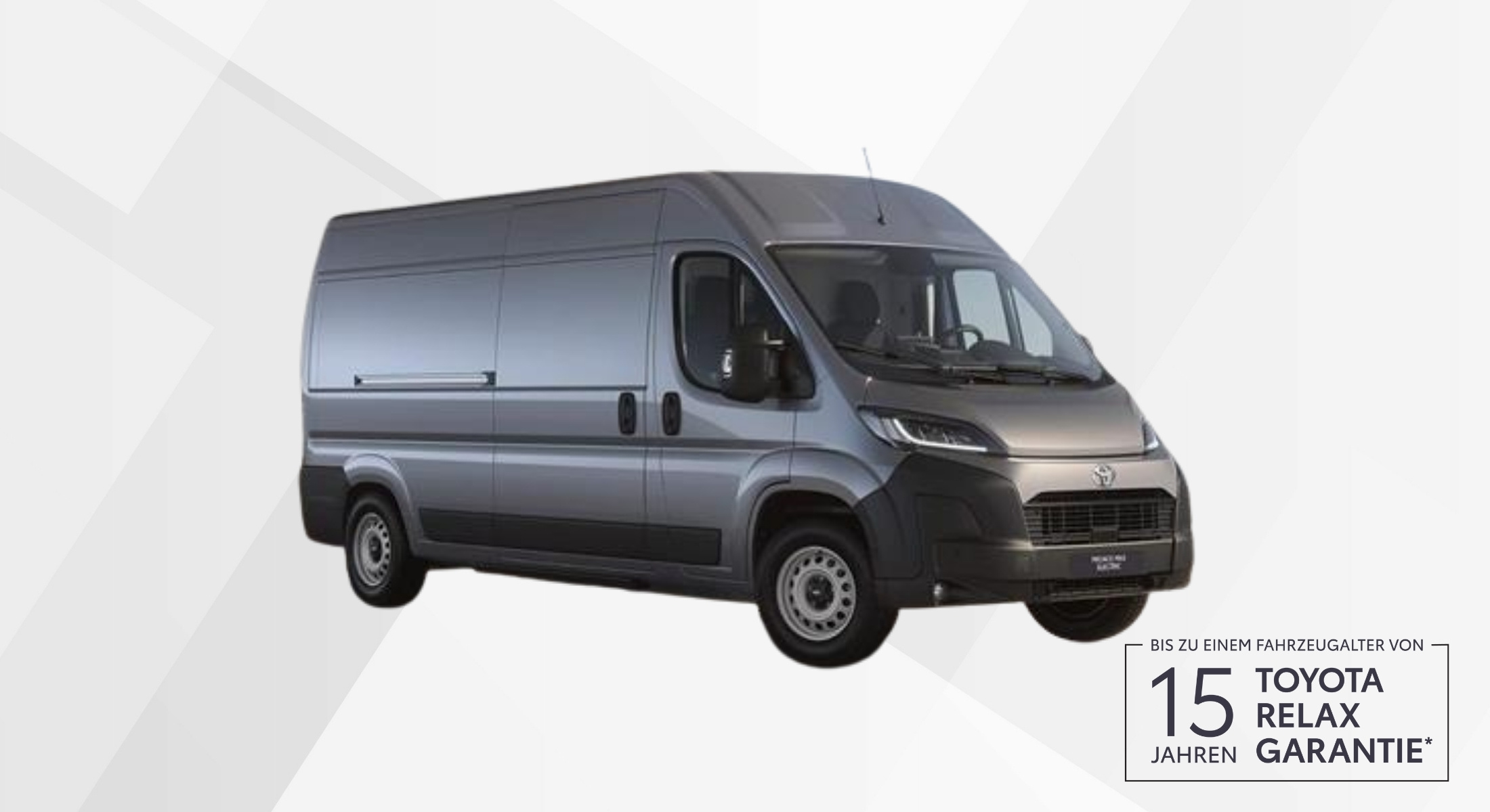 der toyota proace max in grau