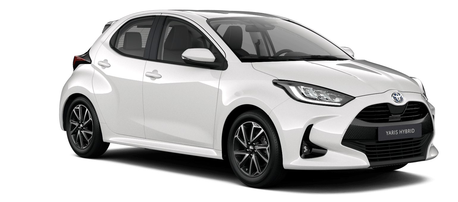 toyota yaris hybrid comfort in schneeweiß