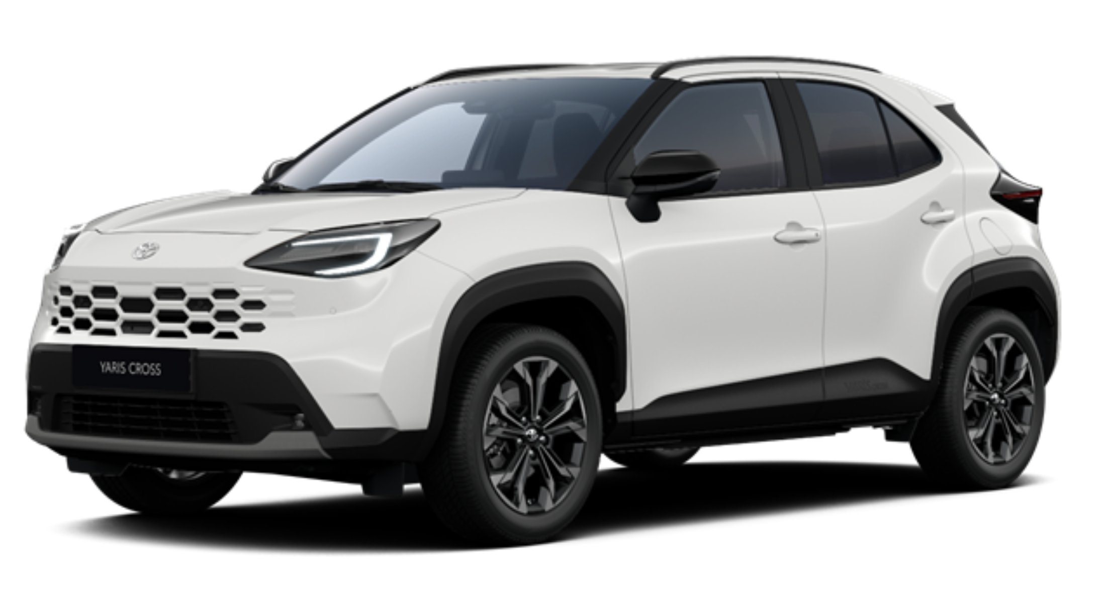 der neue yaris cross hybrid in weiss