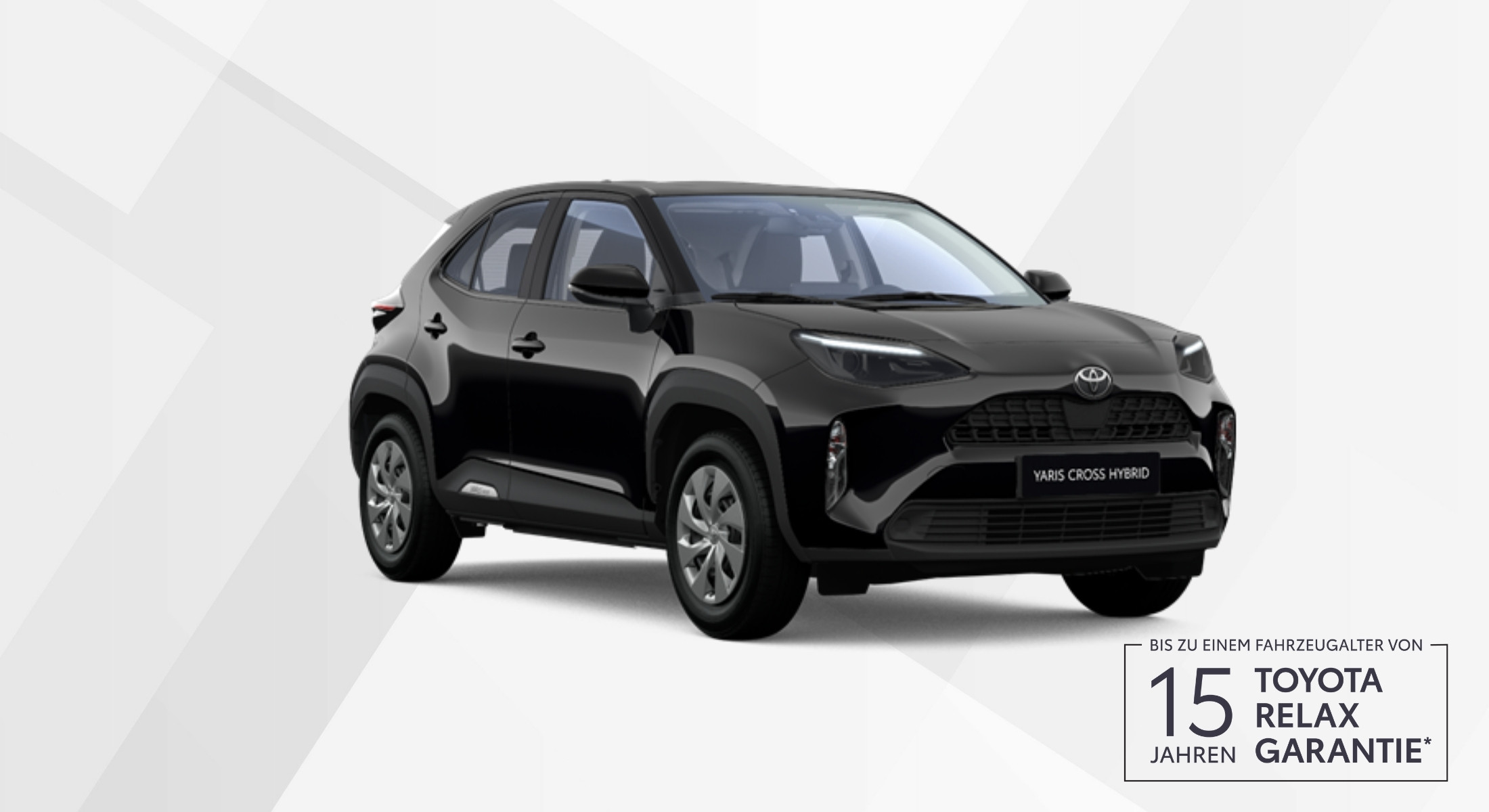 Der Toyota yaris cross business edition schwarz
