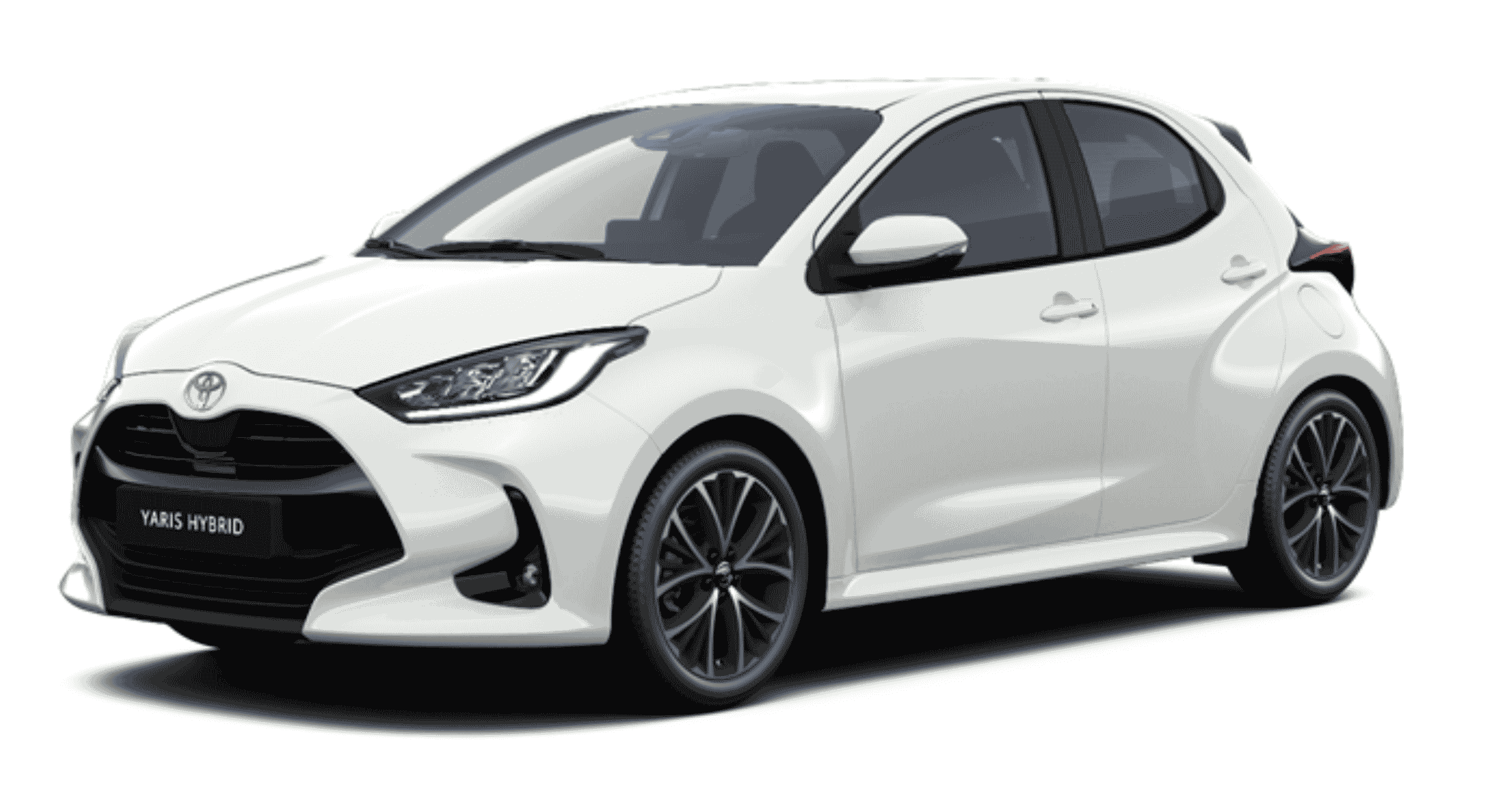 yaris hybrid in super white