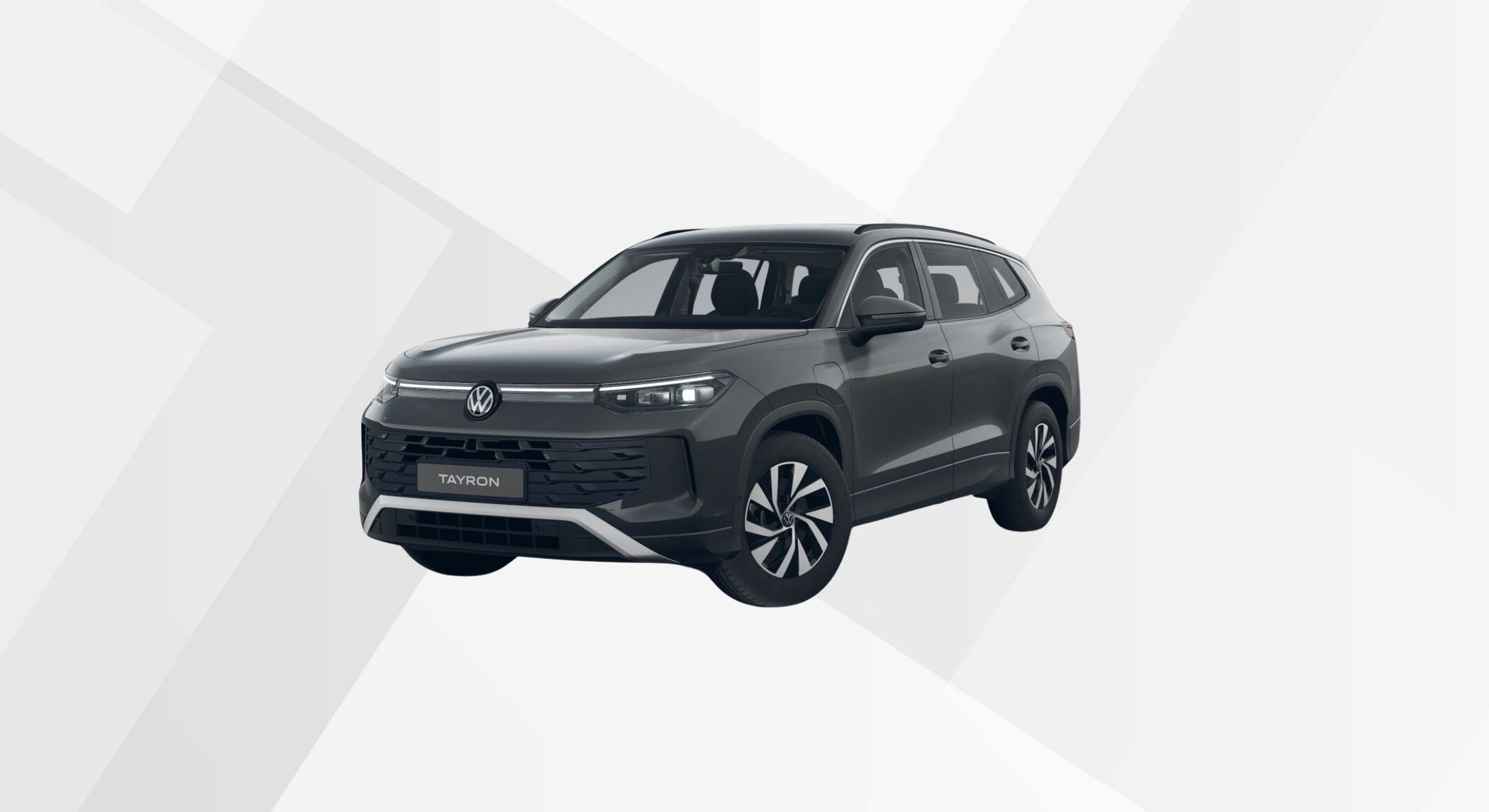 Der VW Tayron Life eHybrid in der Farbe Uranograu.