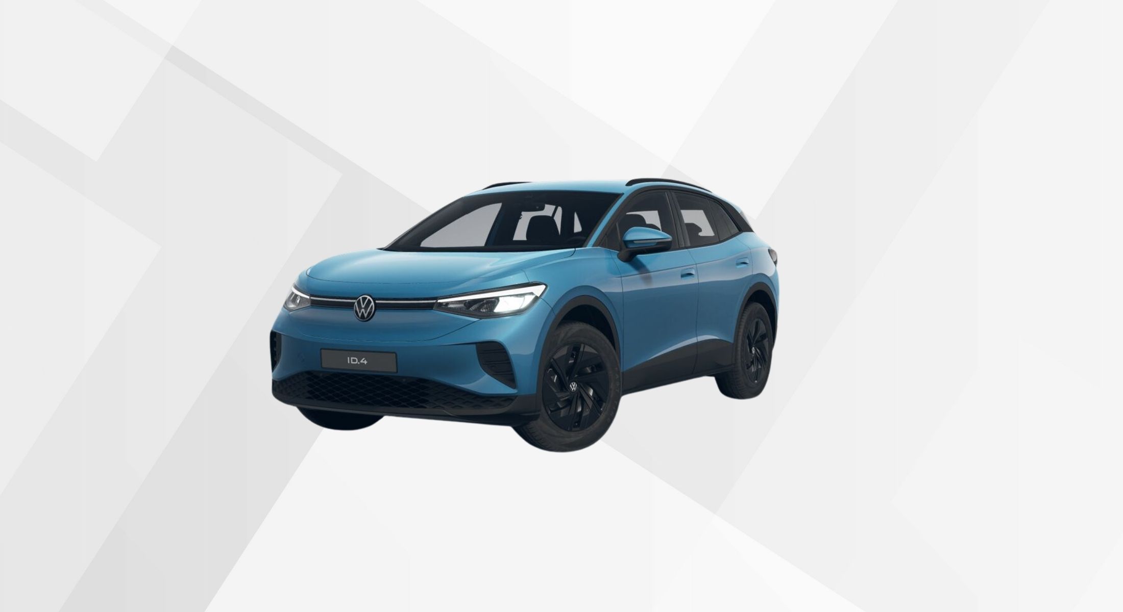 Der VW ID.4 Pure in der Farbe Costa Azul Metallic
