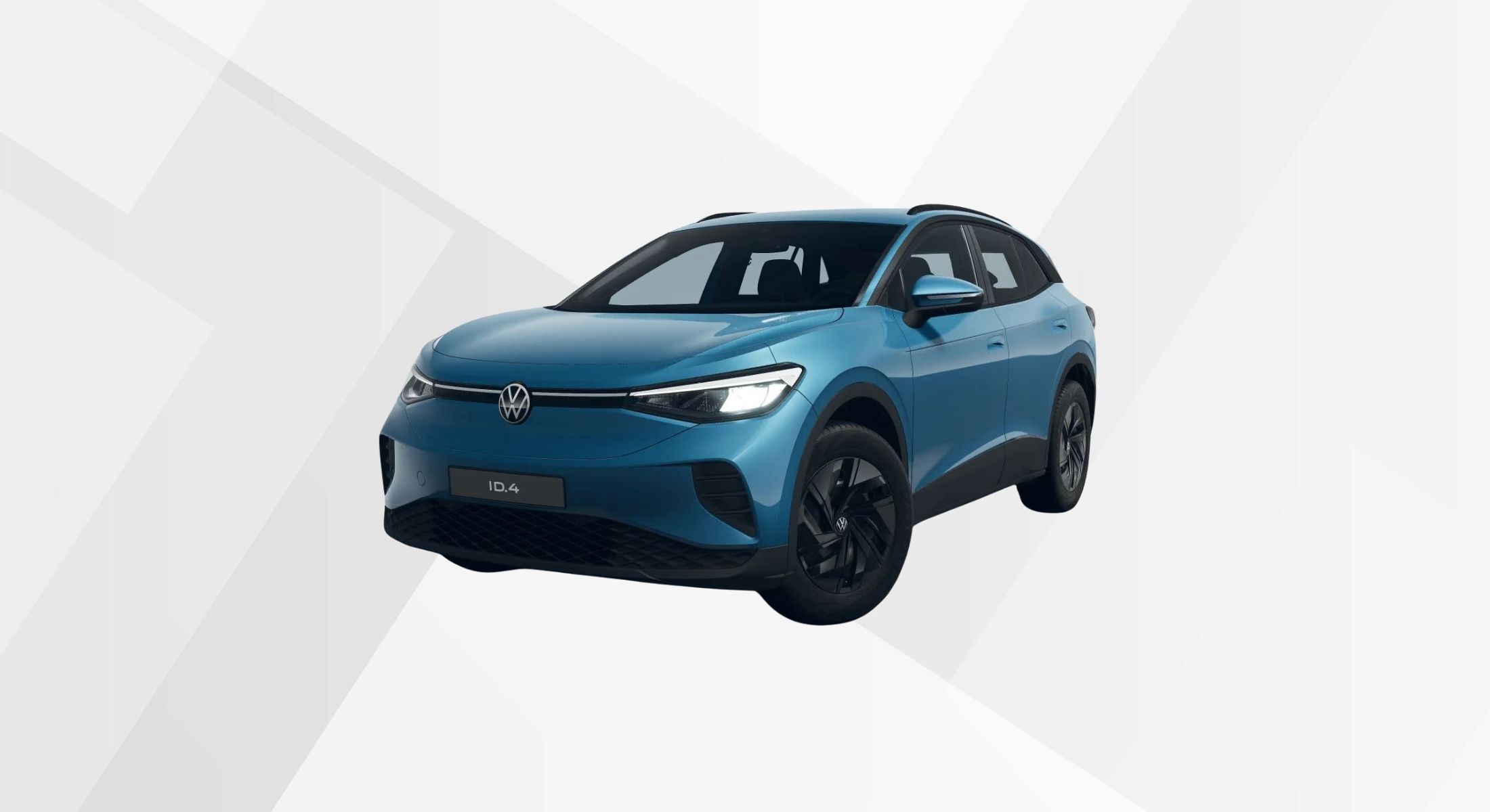 Der VW ID.4 Pure in der Farbe Costa Azul Metallic