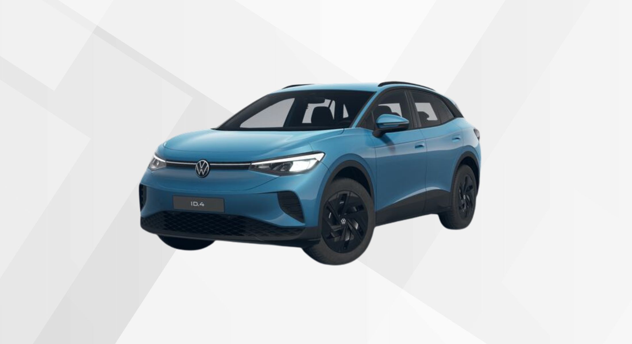 Der VW ID.4 Pure in der Farbe Costa Azul Metallic