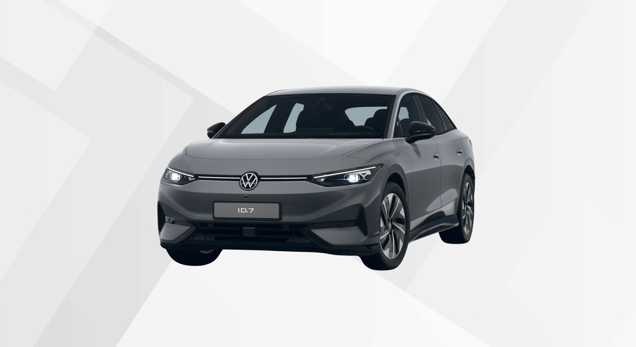 Der VW ID.7 Pro in der Farbe Mondsteingrau.