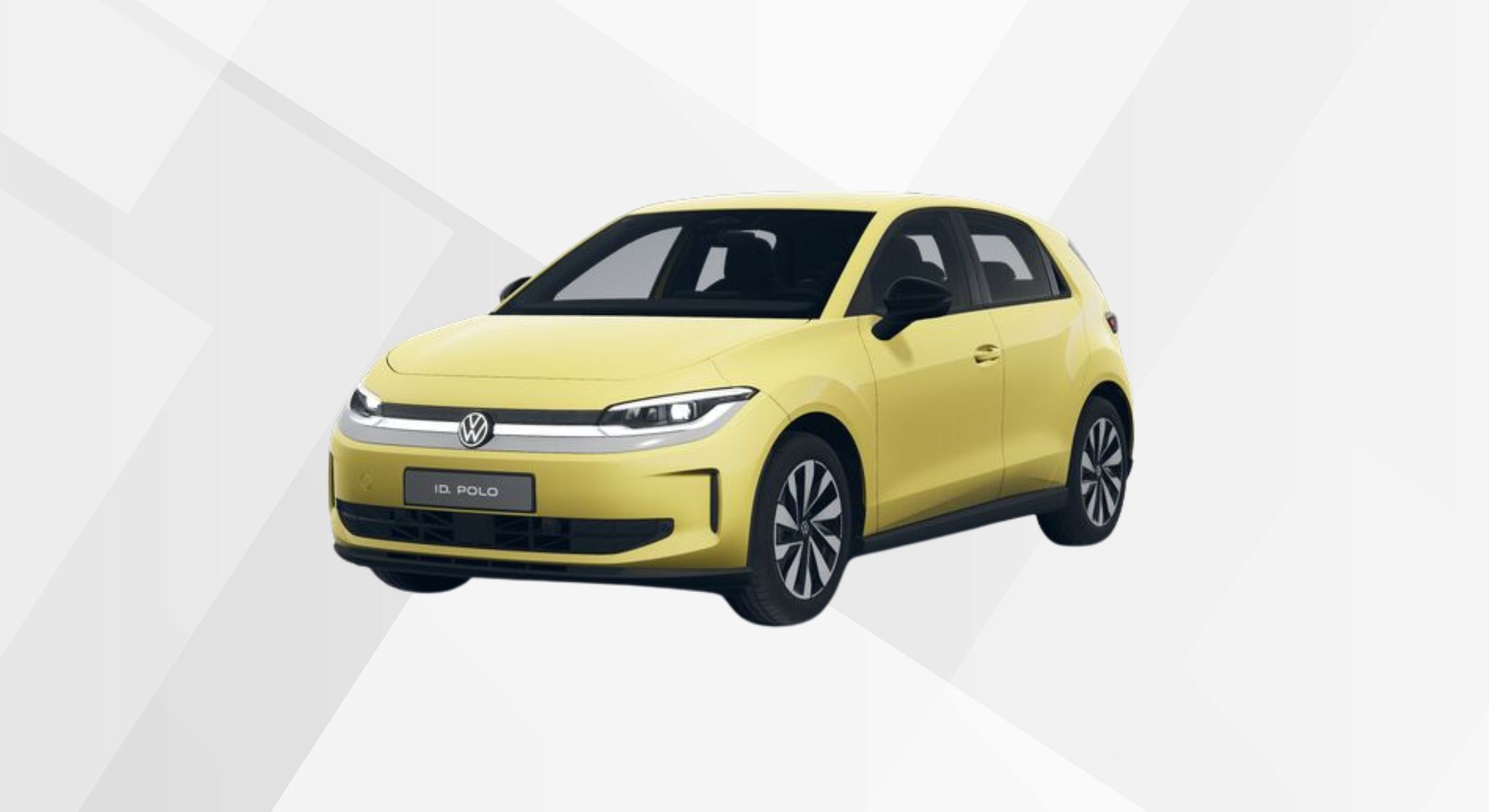 Der VW ID. Polo Style in der Farbe Pythongelb Metallic.