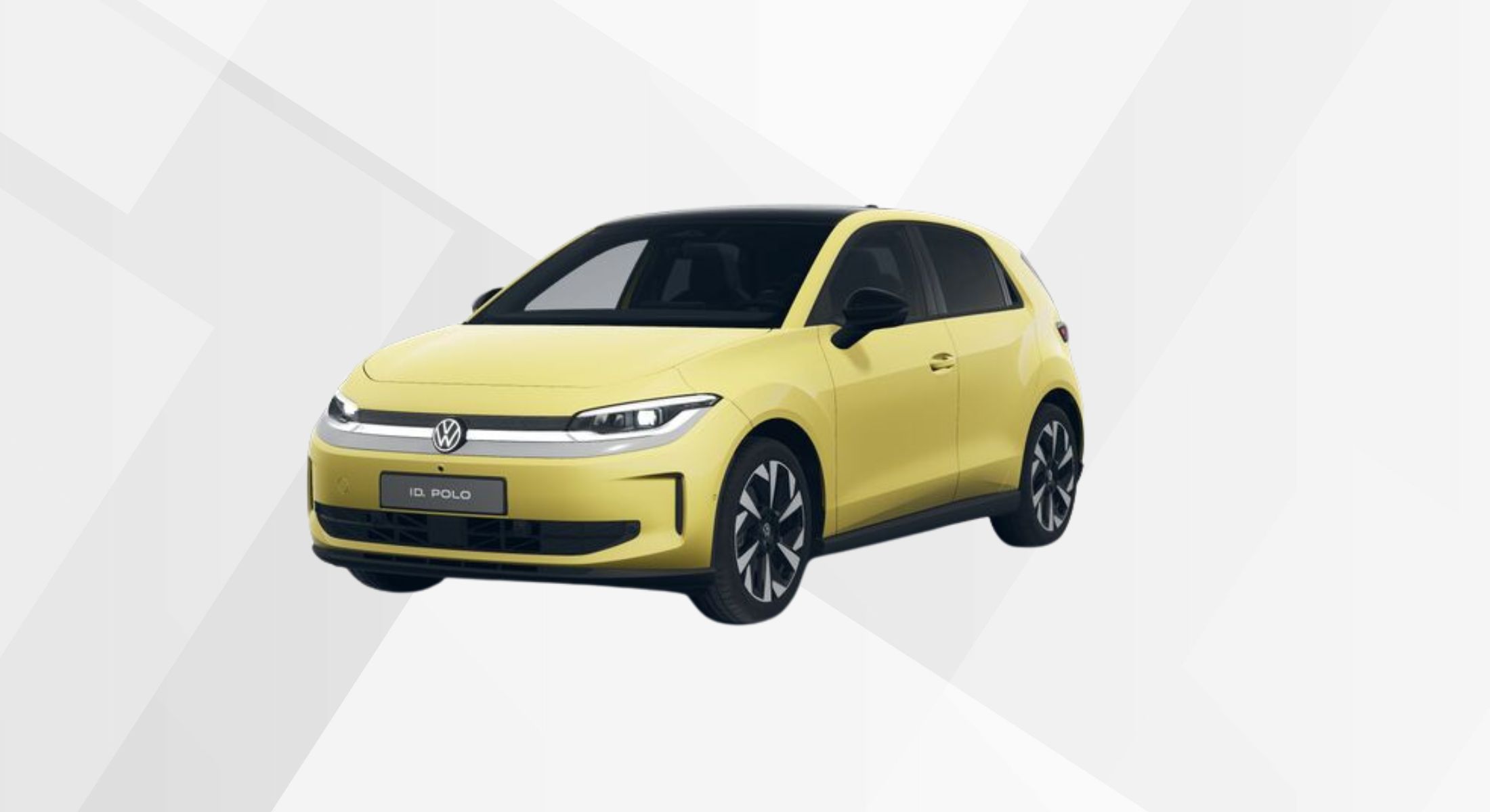 Der VW ID. Polo Launch-Edition Style in der Farbe Pythongelb Metallic. 