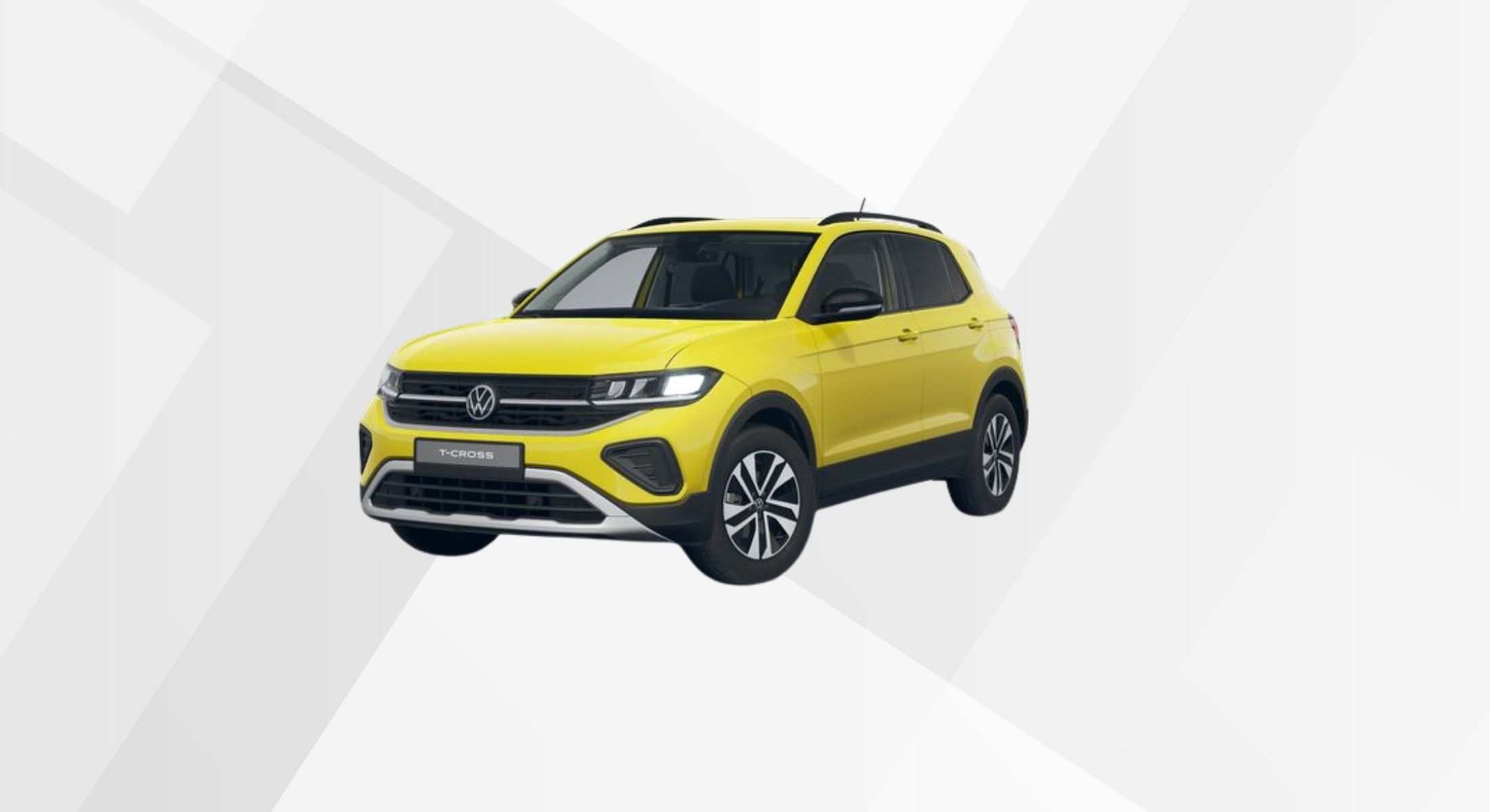 Der VW T-Cross Energy in der Farbe Grape Yellow