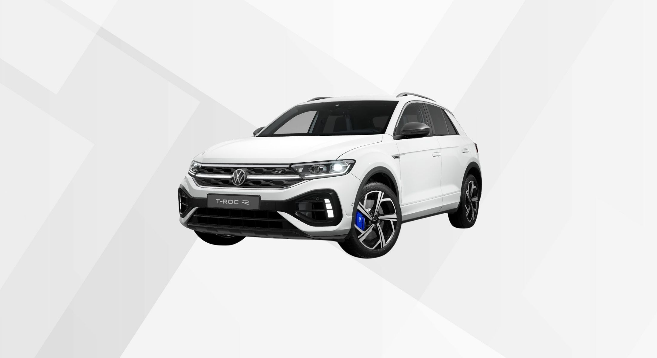Der VW T-Roc R in der Farbe Ascotgrau.