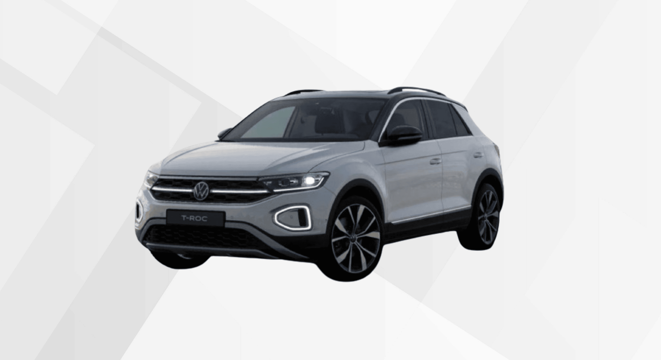 Der VW T-Roc Style in der Farbe Pure White.