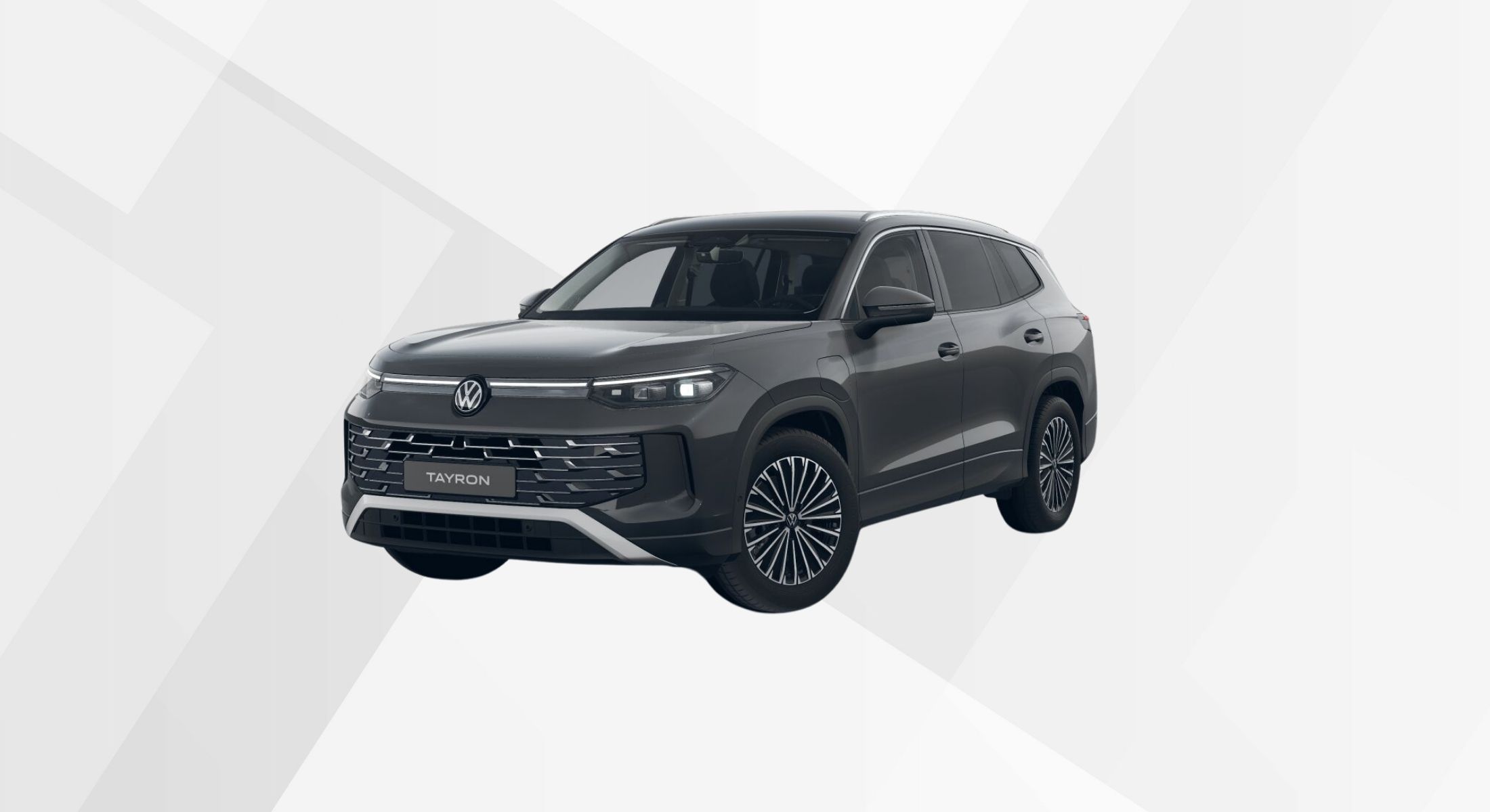 Der VW Tayron Elegance eHybrid in der Farbe Uranograu.