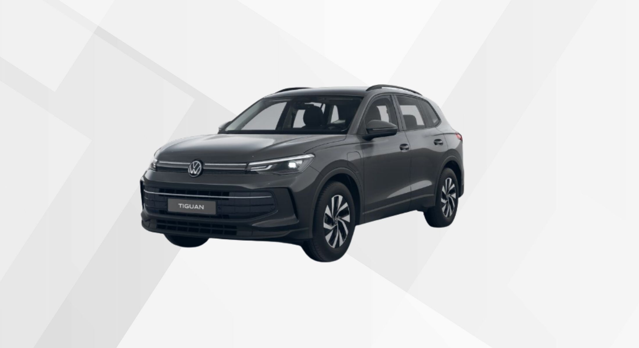 Der VW Tiguan Life eHybrid in der Farbe Uranograu.