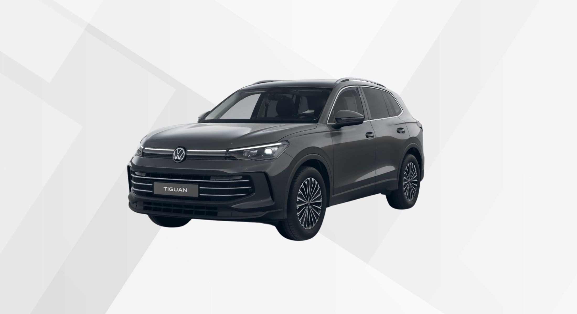 Der VW Tiguan Elegance in der Farbe Uranograu.