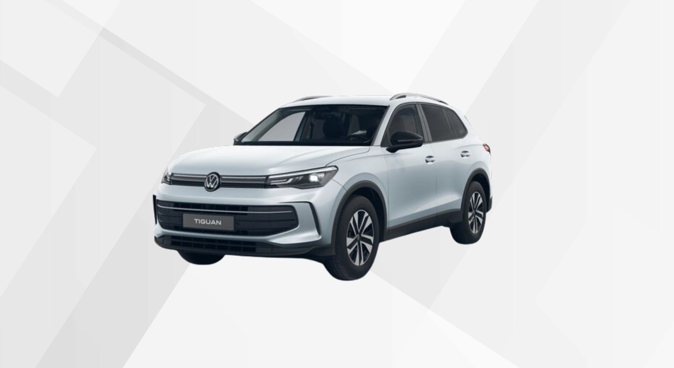 Der VW Tiguan ENERGY in der Farbe Oyster Silver Metallic.