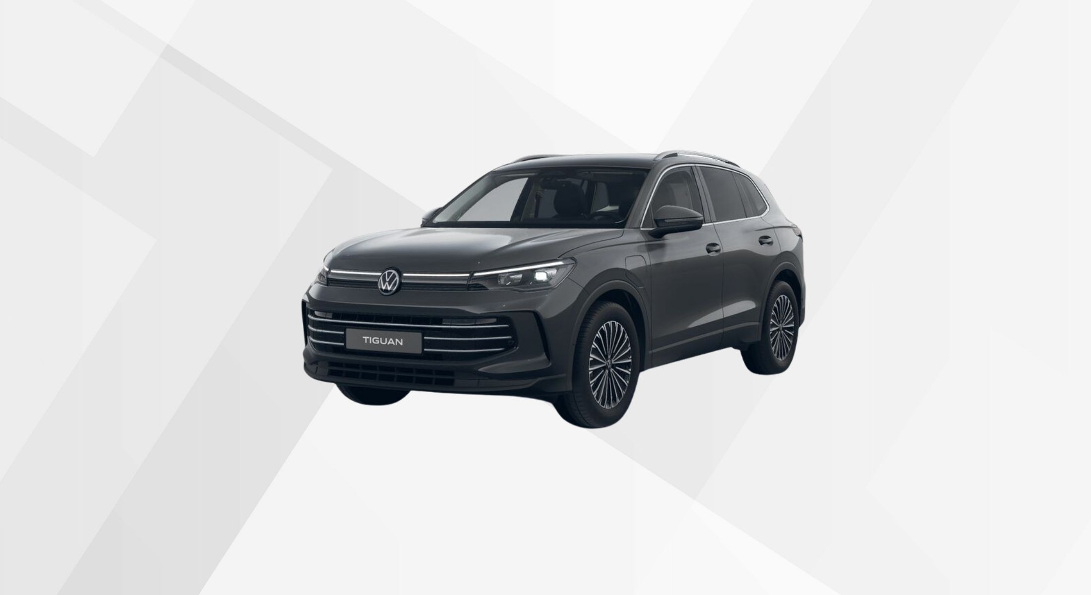 Der VW Tiguan Elegance eHybrid in der Farbe Uranograu.