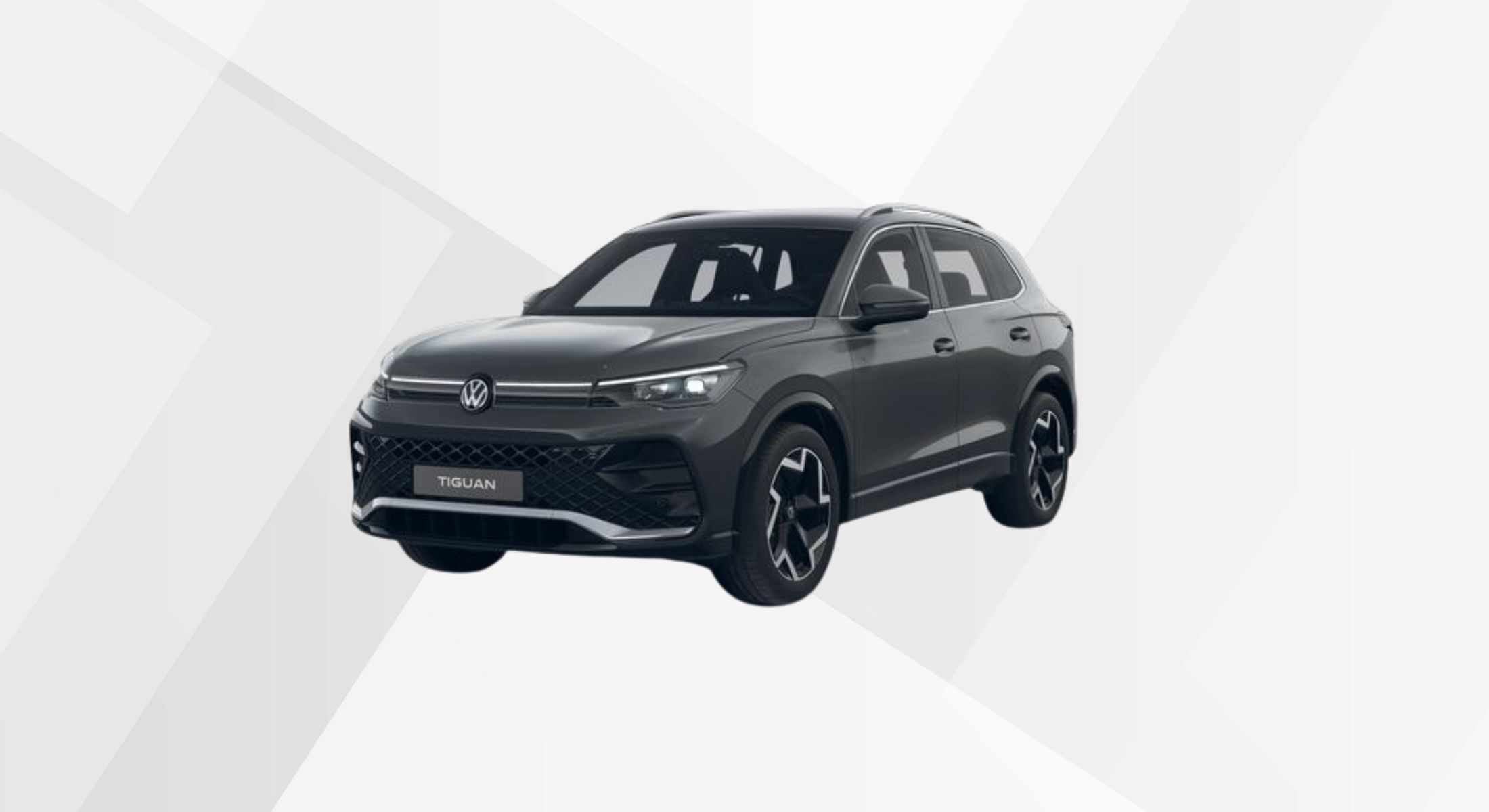 Der VW Tiguan R-Line in der Farbe Uranograu.