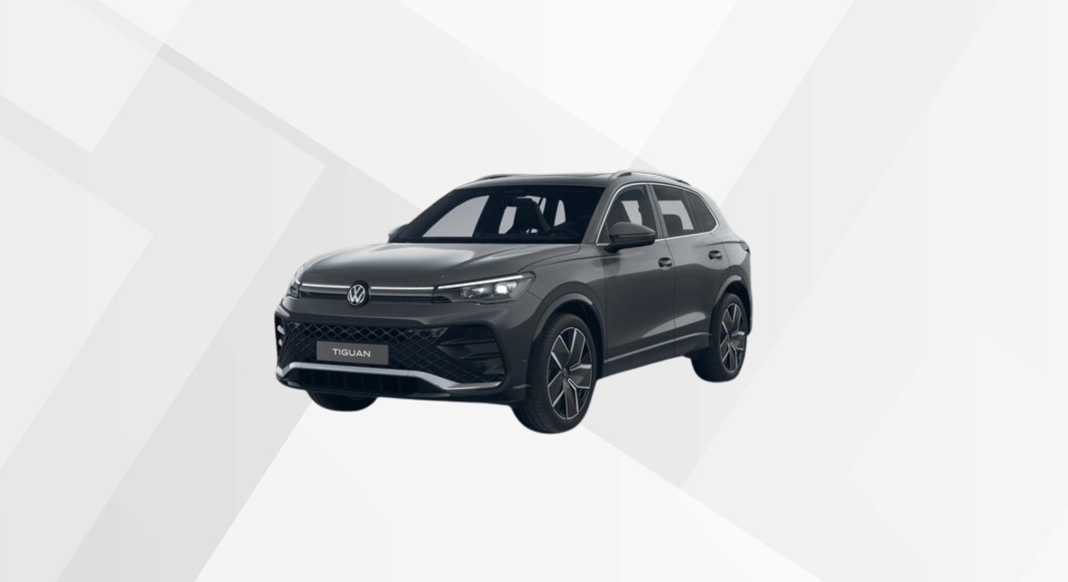 Der VW Tiguan R-Line in der Farbe Uranograu.