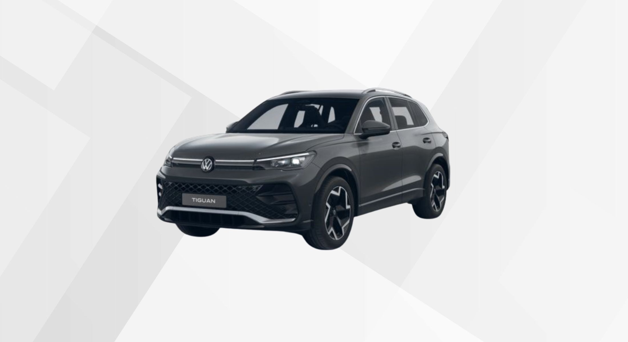 Der VW Tiguan R-Line in der Farbe Uranograu.