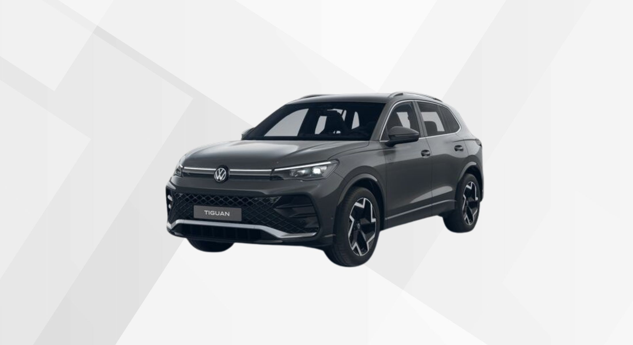 Der VW Tiguan R-Line in der Farbe Uranograu.