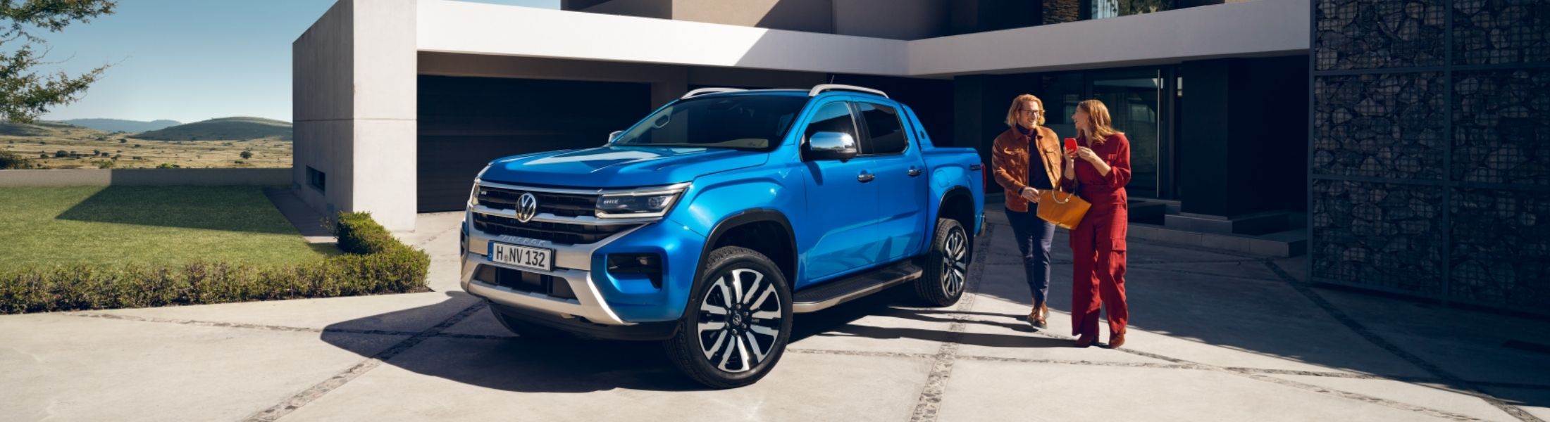 VW Amarok in Blau