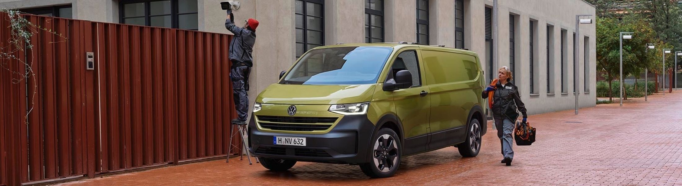 VW eTransporter in Weiß