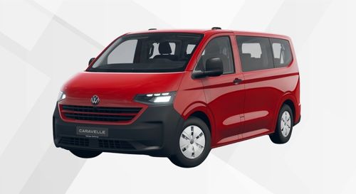 Der neue VW Caravelle in Intensiv Red