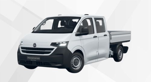 Der neue VW eTransporter Pitschenwagen Doppelkabine in Clear White