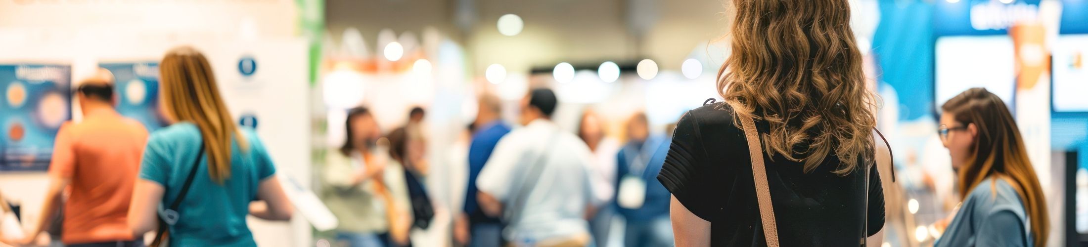 Blick in den Trubel einer Ausbildungsmesse