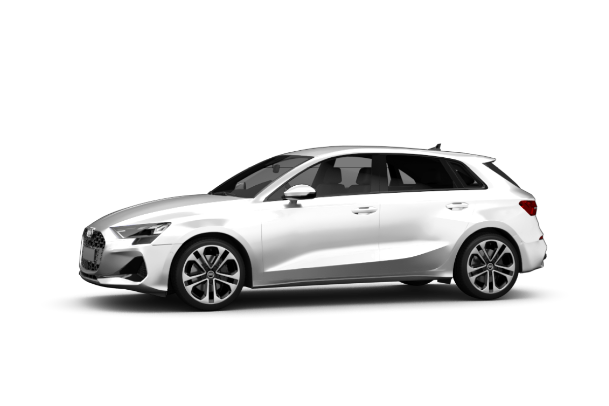 Weißer Audi A3