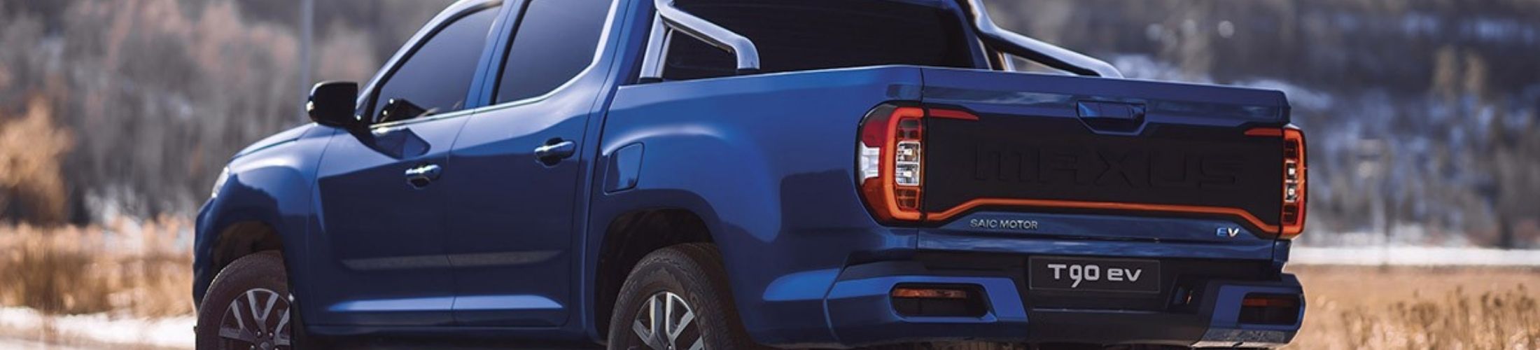 Heckansicht eines Maxus T90 EV