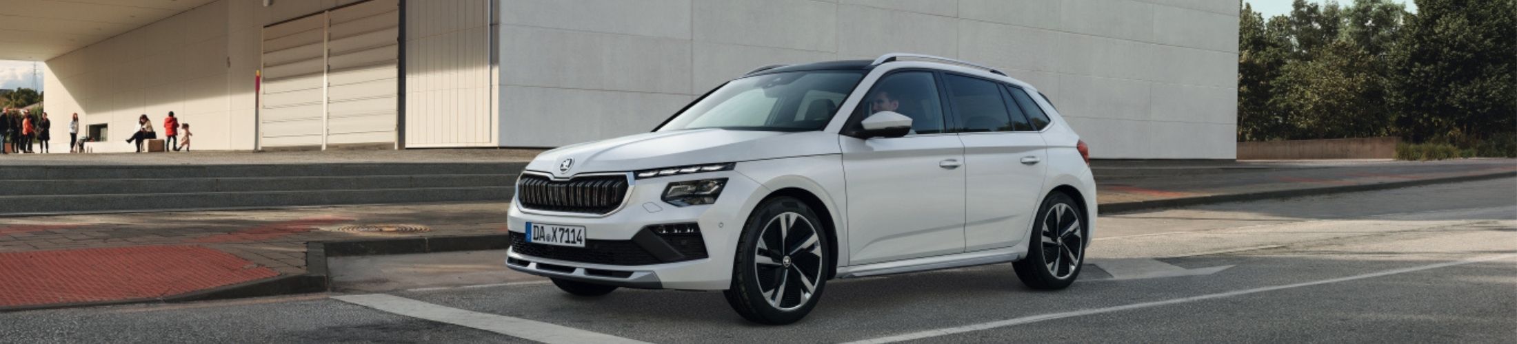 Seitenansicht eines Skoda Kamiq